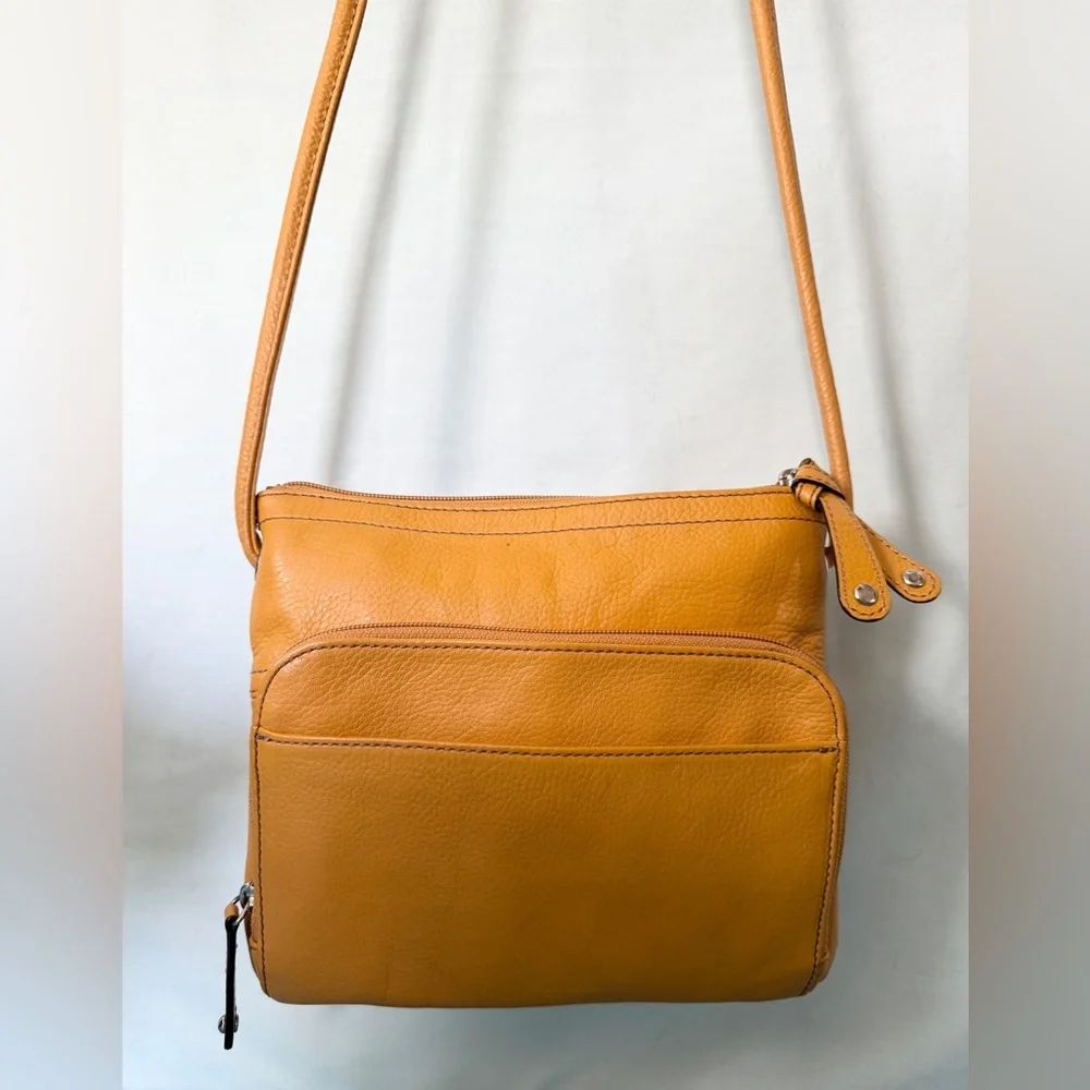 Tignanello Honey Leather Crossbody Bag - Picture 3 of 6